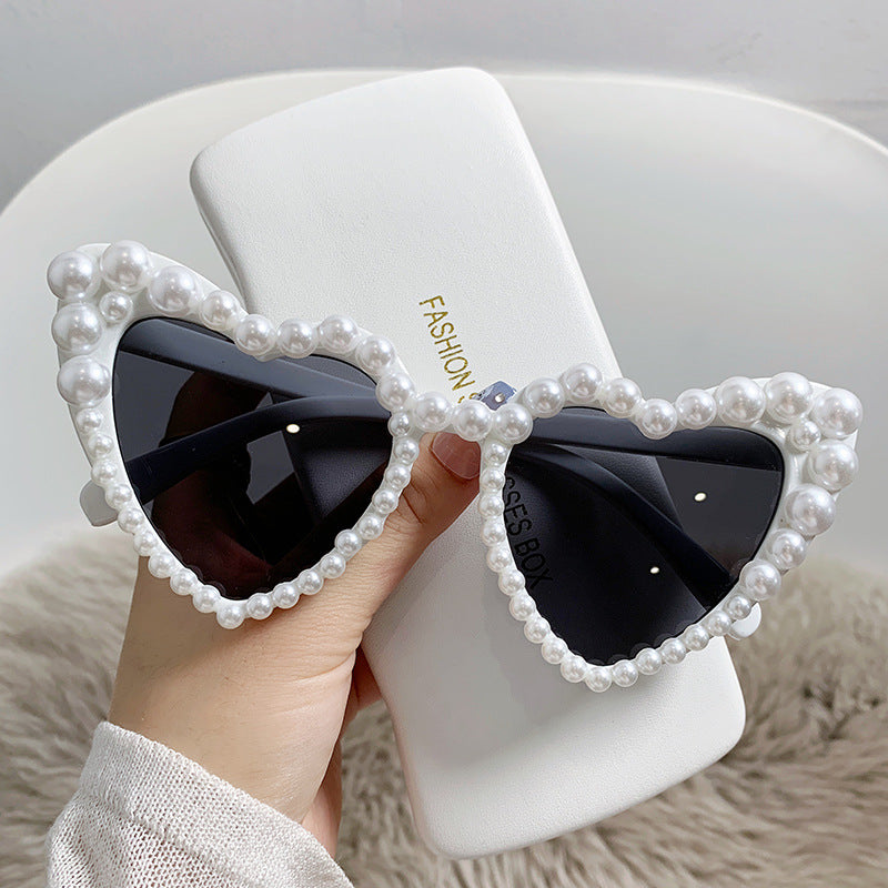 Wholesale Love Pearl with Diamond PC Sunglasses